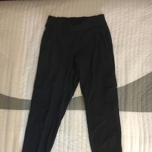Athleta cargo pants/athletic material